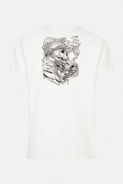 Derbe Kapitän Skull Herren Shirt Offwhite Beige Derbe Kapitän Skull Herren Shirt Offwhite Beige