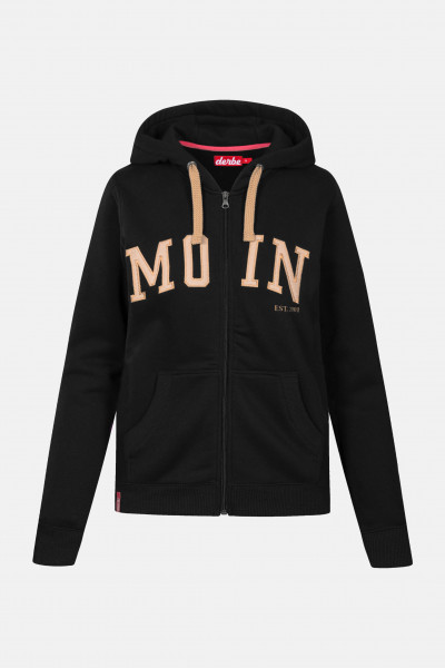 Derbe Damen Sweatjacke Moin Black Schwarz