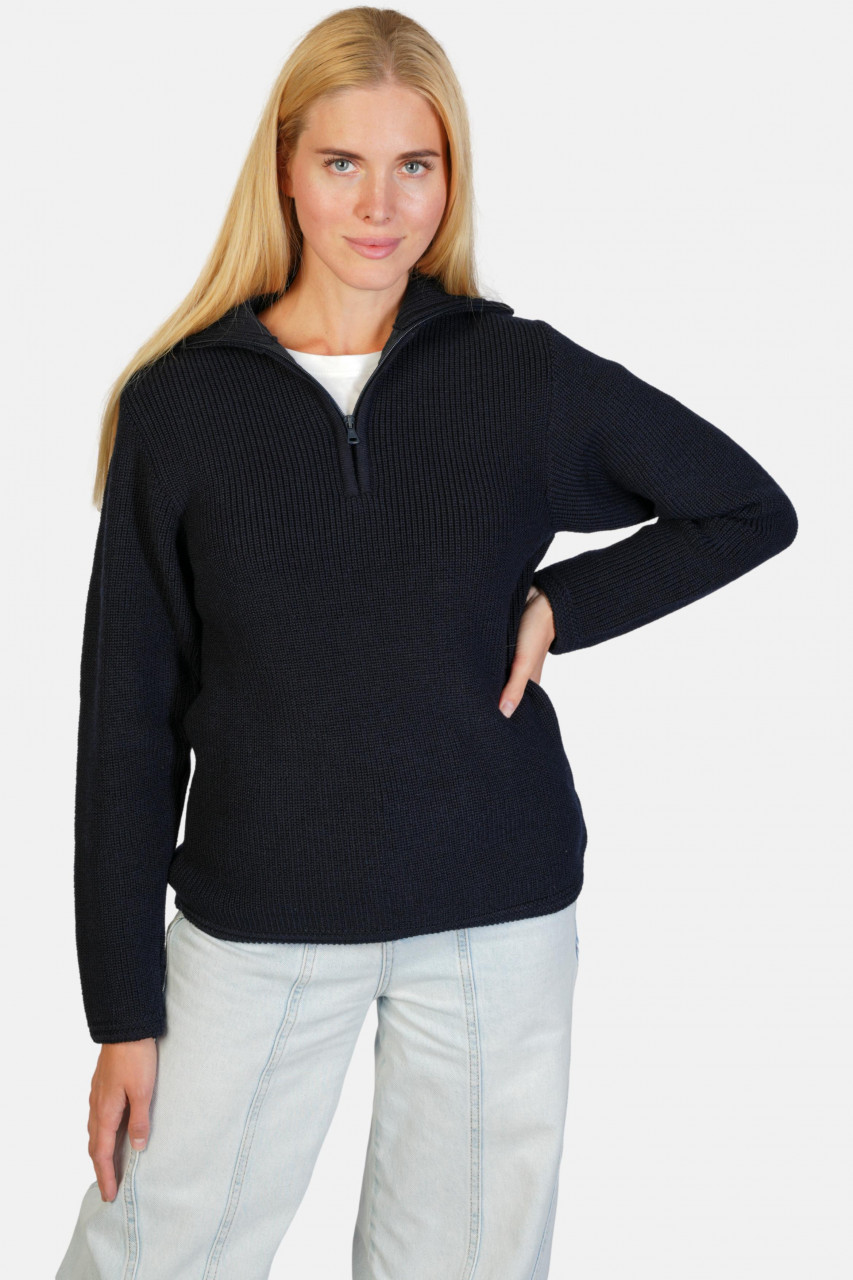 Troyer Damen Wolle Blau
