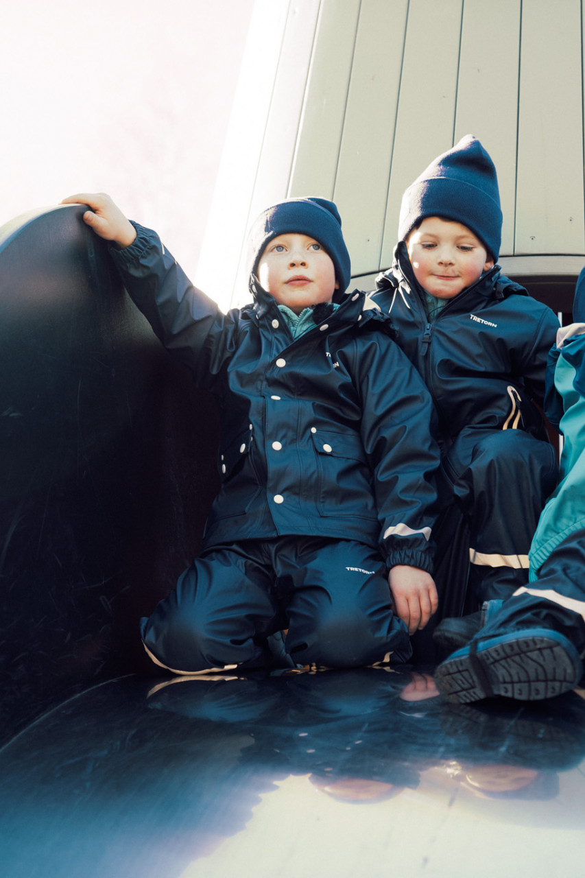 Tretorn Kinder Regenjacke Kids Wings Rain Coat Navy Dunkelblau