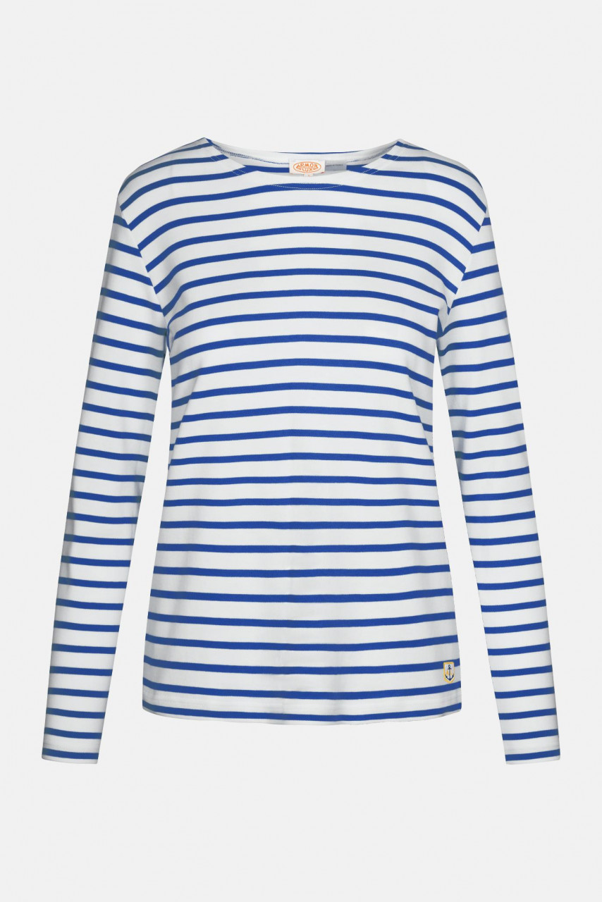Streifenshirt Lesconil Weiß Sternblau Gestreift für Damen von Armor Lux