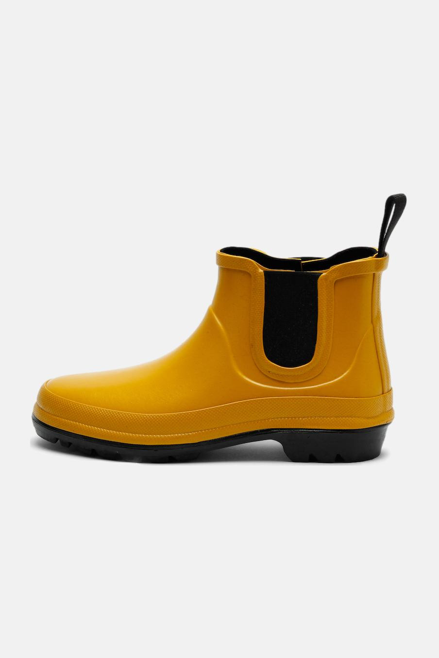 Grand Step Shoes Vickie Damen Gummistiefel Gelb Curry Chelsea