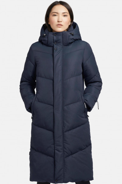 Khujo Torino Damen Wintermantel Blau Grau Shadow Navy