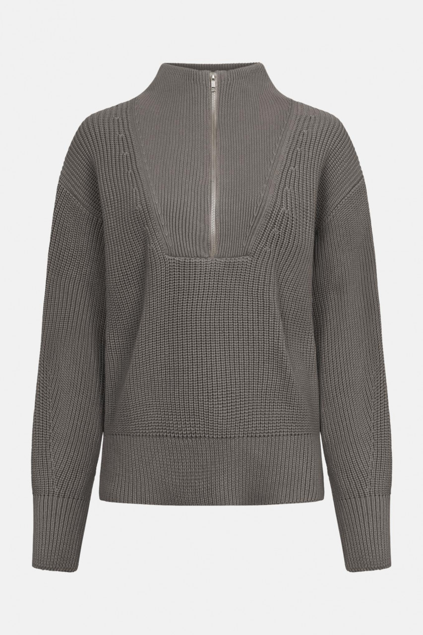 MELA Troyer KIMAYA Damen Braun Pullover Baumwolle GOTS Organic