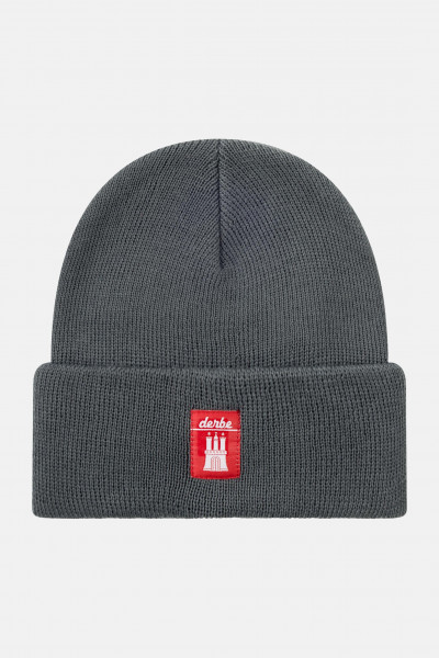 Derbe Mütze Bonnet Grau
