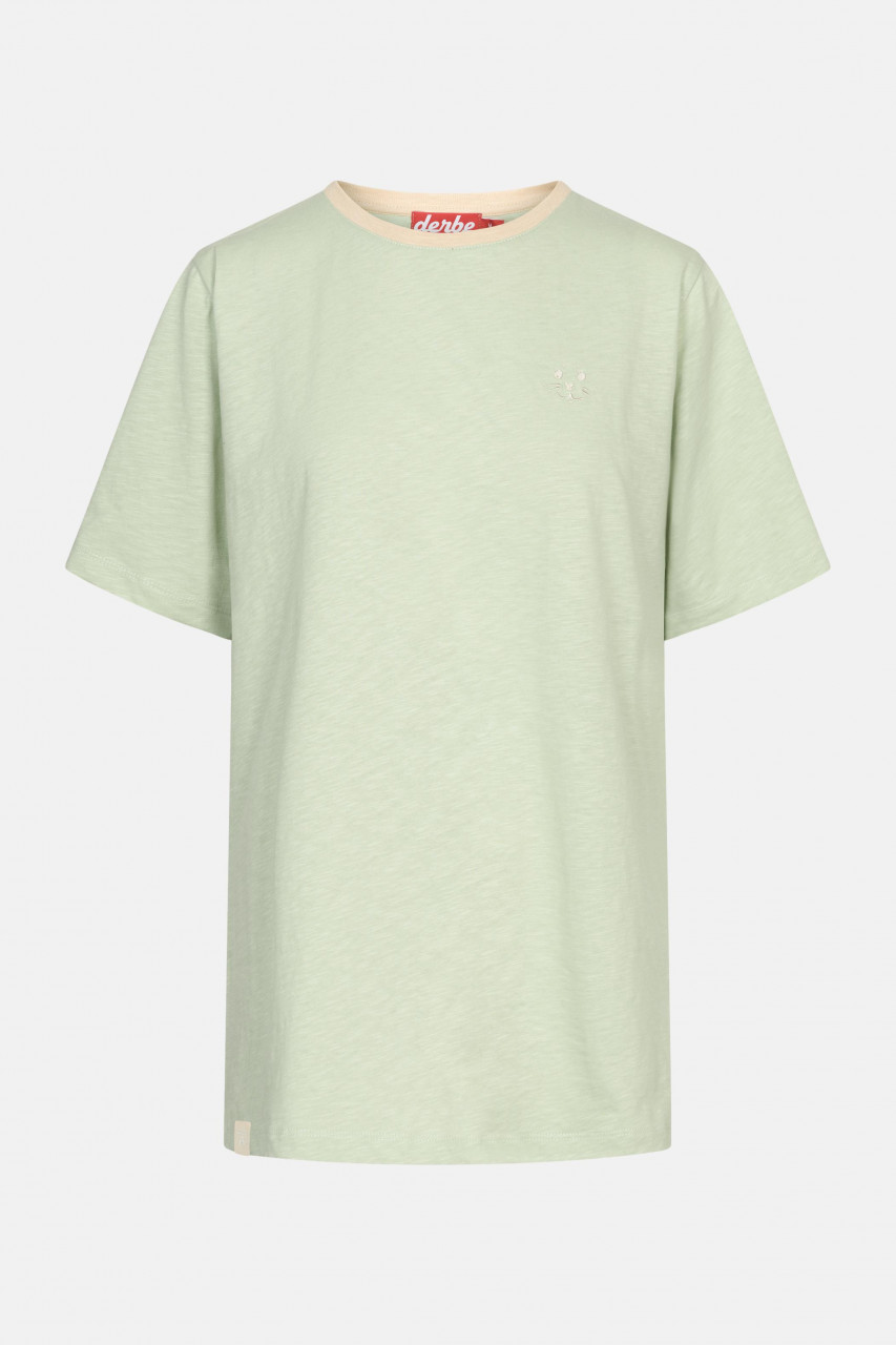Derbe Robbenschnute Damen T-Shirt Hellgrün Laurel Green