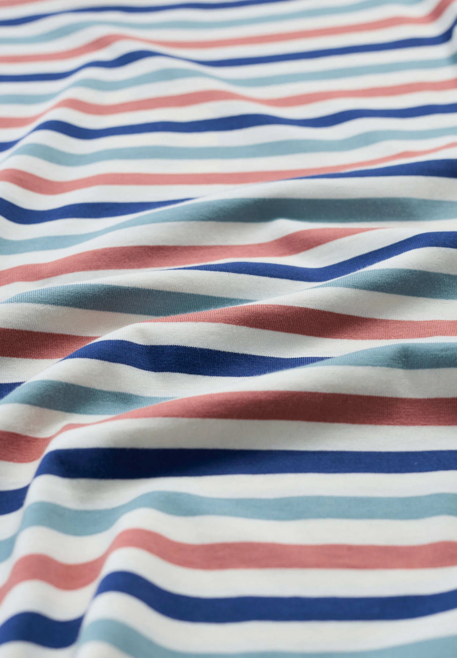 Seasalt Streifenshirt Tri Sailor Top Damen Blau Rosa GOTS Organic