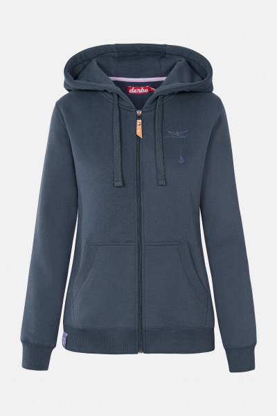 Derbe Papierschiff Damen Sweatjacke Navy Dunkelblau Derbe Papierschiff Damen Sweatjacke Navy Dunkelblau