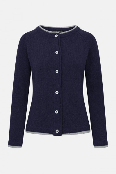 Strickjacke Killiney Blau für Damen von IrelandsEye