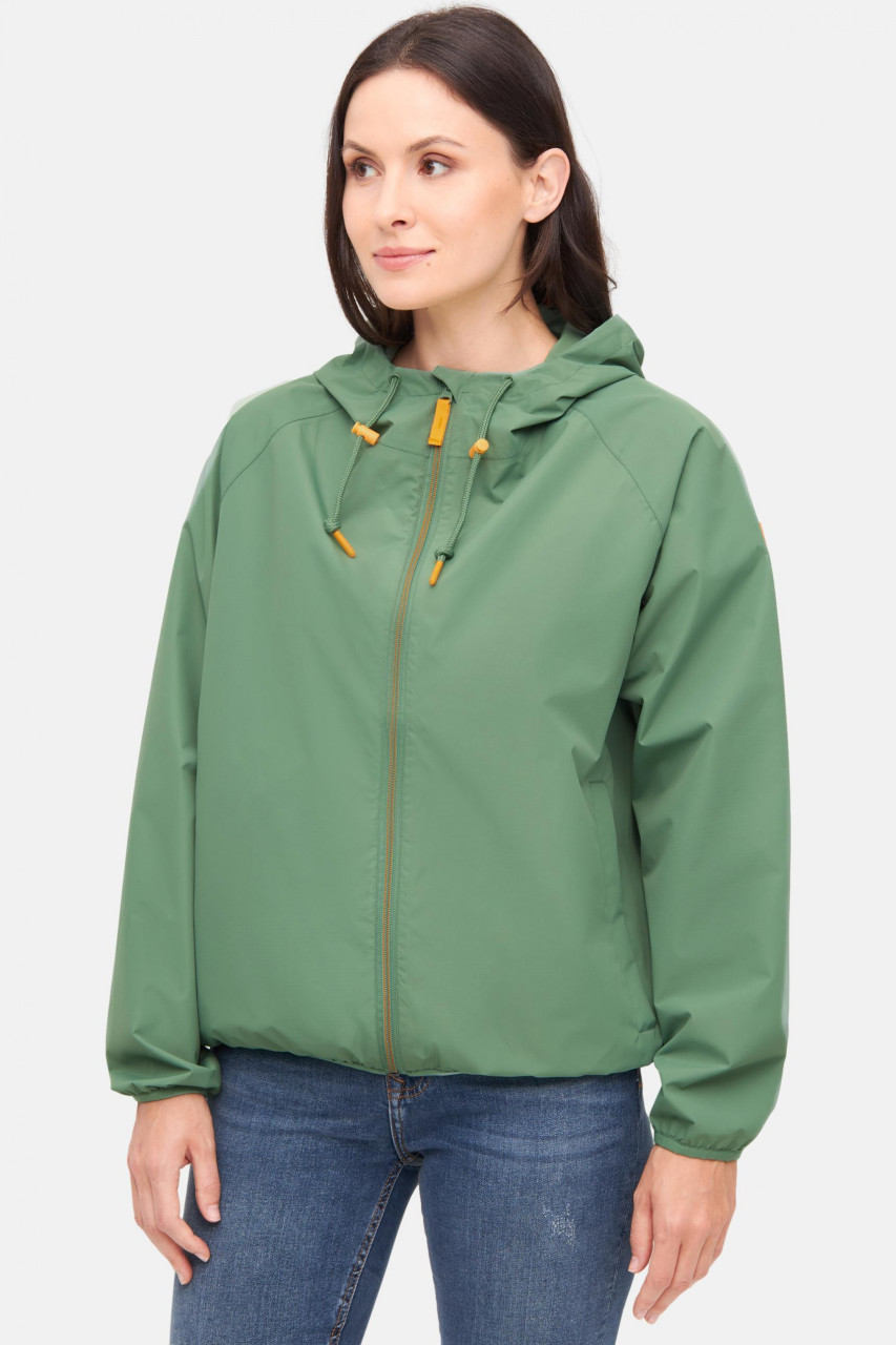 Derbe Regenjacke Packby Damen Grün Packbar