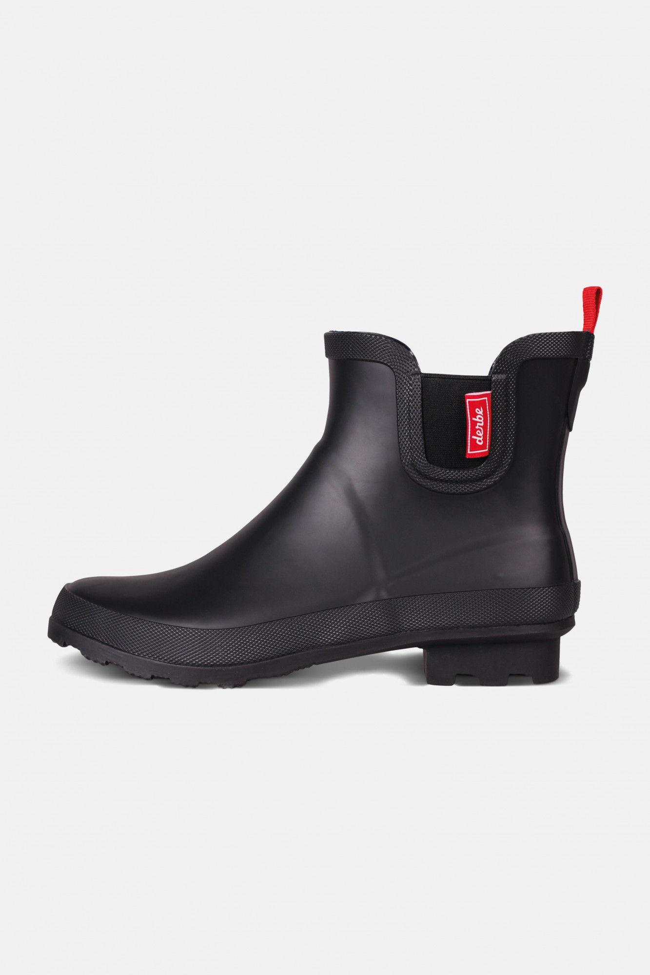 Gummistiefel Schwarz der Marke derbe  - Seitenansicht