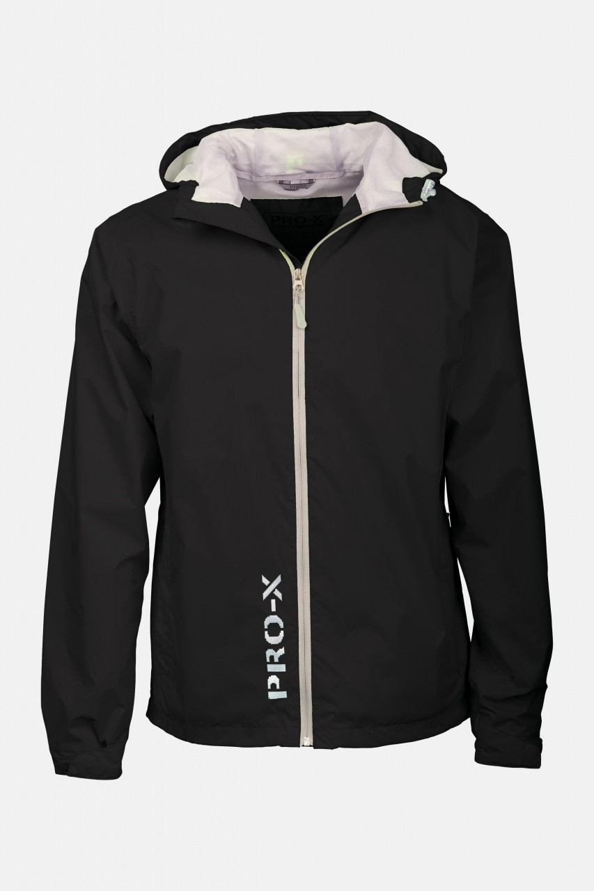 Herren Regenjacke Flash Schwarz Pro-X