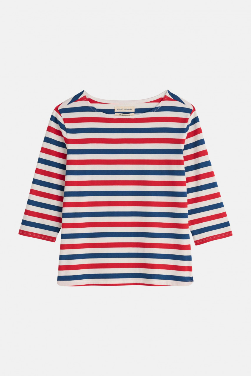 Streifenshirt Sailor Top Blau Rot Weiß Gestreift für Damen von Seasalt Cornwall
