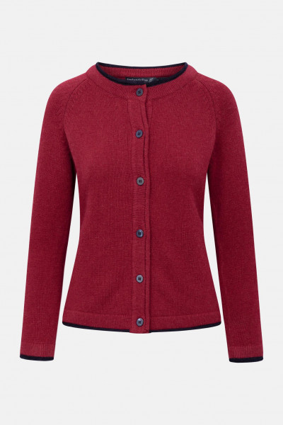 Strickjacke Killiney Rot für Damen von IrelandsEye