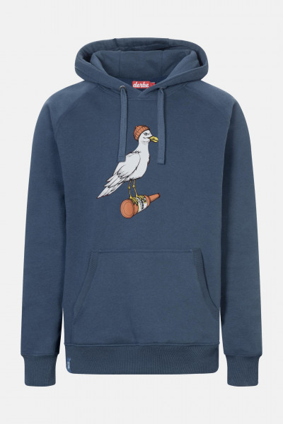 Hoodie Sturmmöwe Mono Blau für Herren von derbe