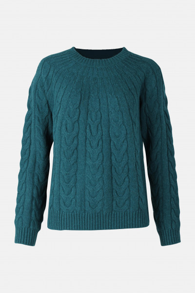 Danefae Strickpullover Danecables Damen Petrol