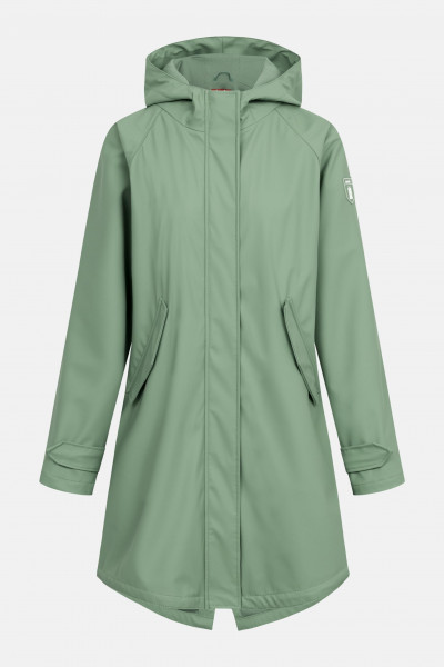 Regenjacke Traveby Plain Grün für Damen von derbe