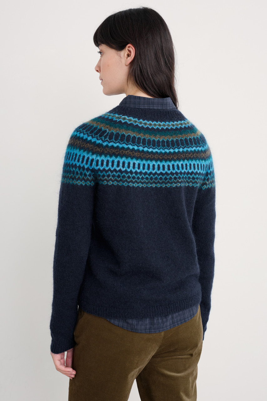 Seasalt Cornwall Pullover Annik Damen Blau Fairisle
