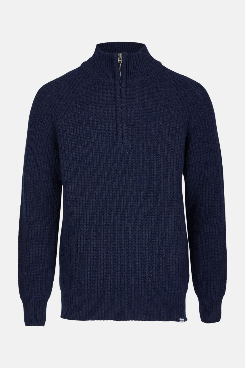 Cleptomanicx Herren Ribber Troyer Dunkel Blau Dark Navy