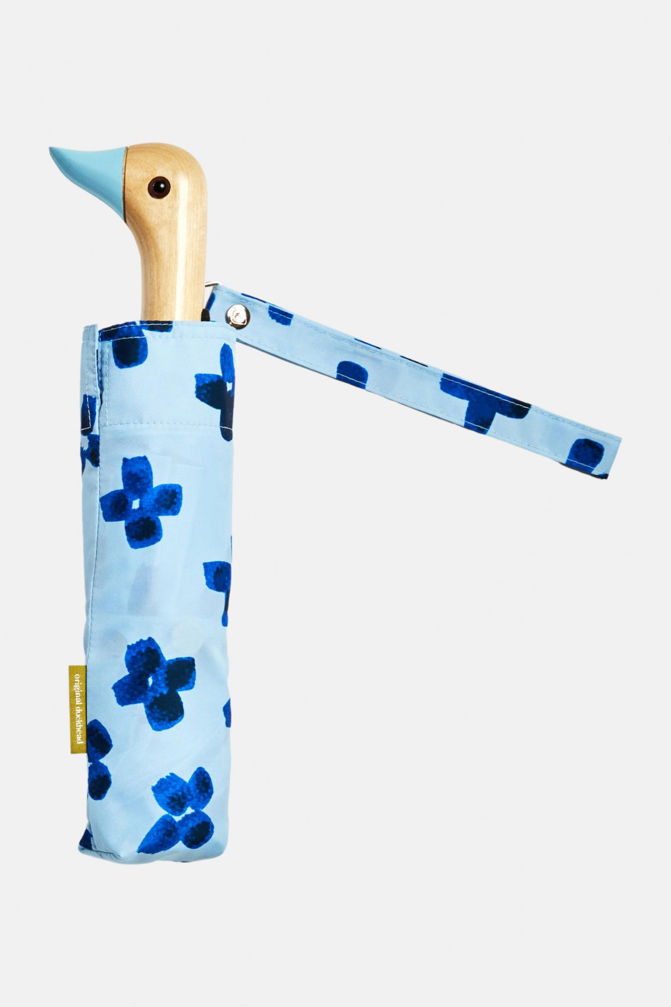 Original Duckhead Regenschirm Floral Rain Blau Blumen Floral