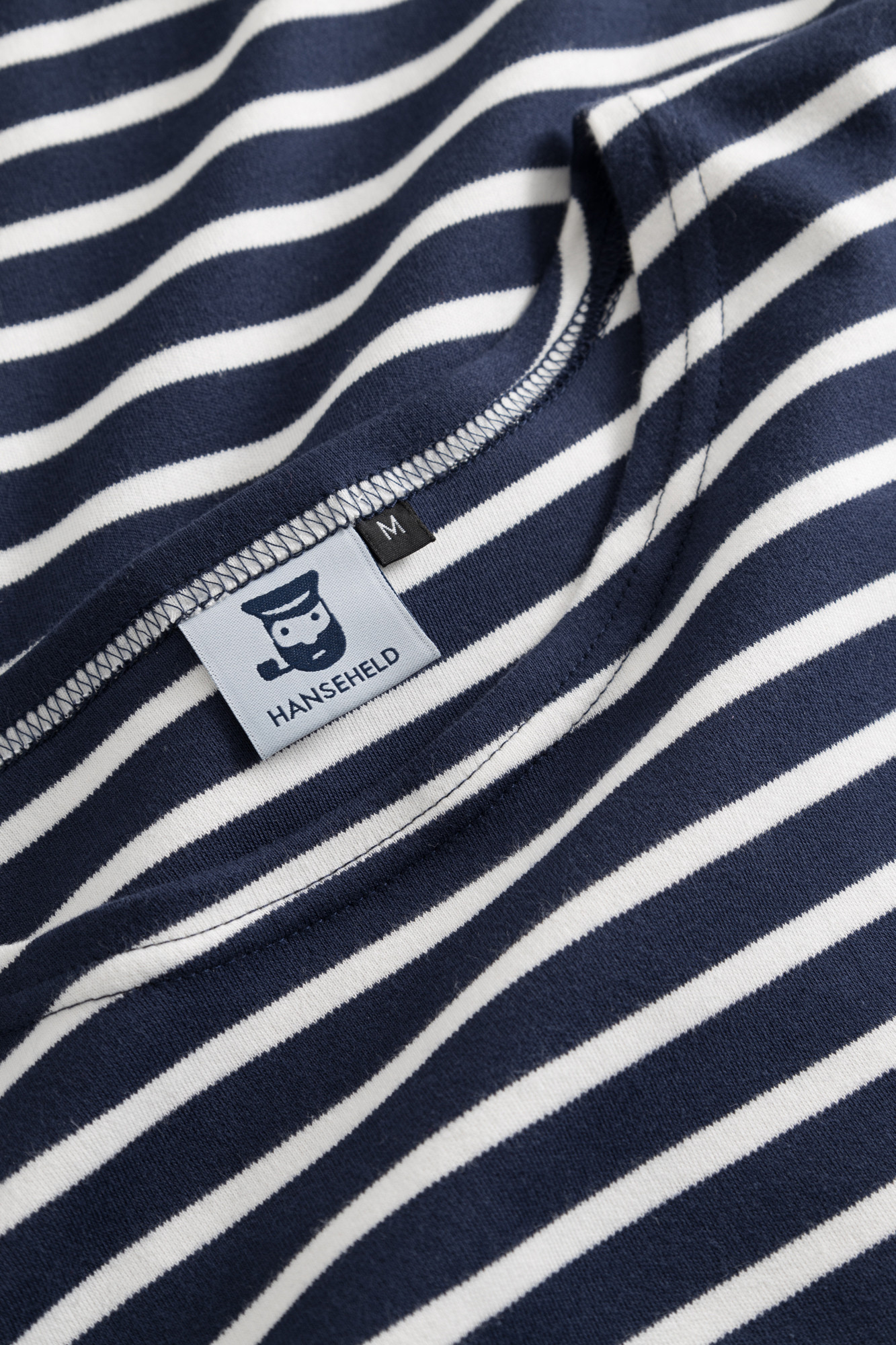Hanseheld Streifenshirt Herren Marine-Natur Langarm Blau Weiß 2023 Musterstücke