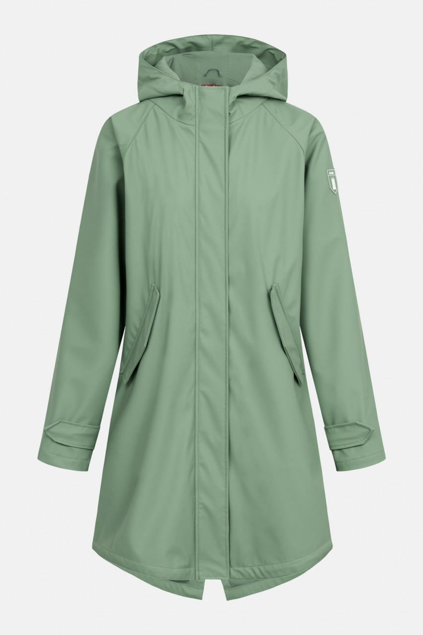 Regenjacke Traveby Plain Grün für Damen von derbe