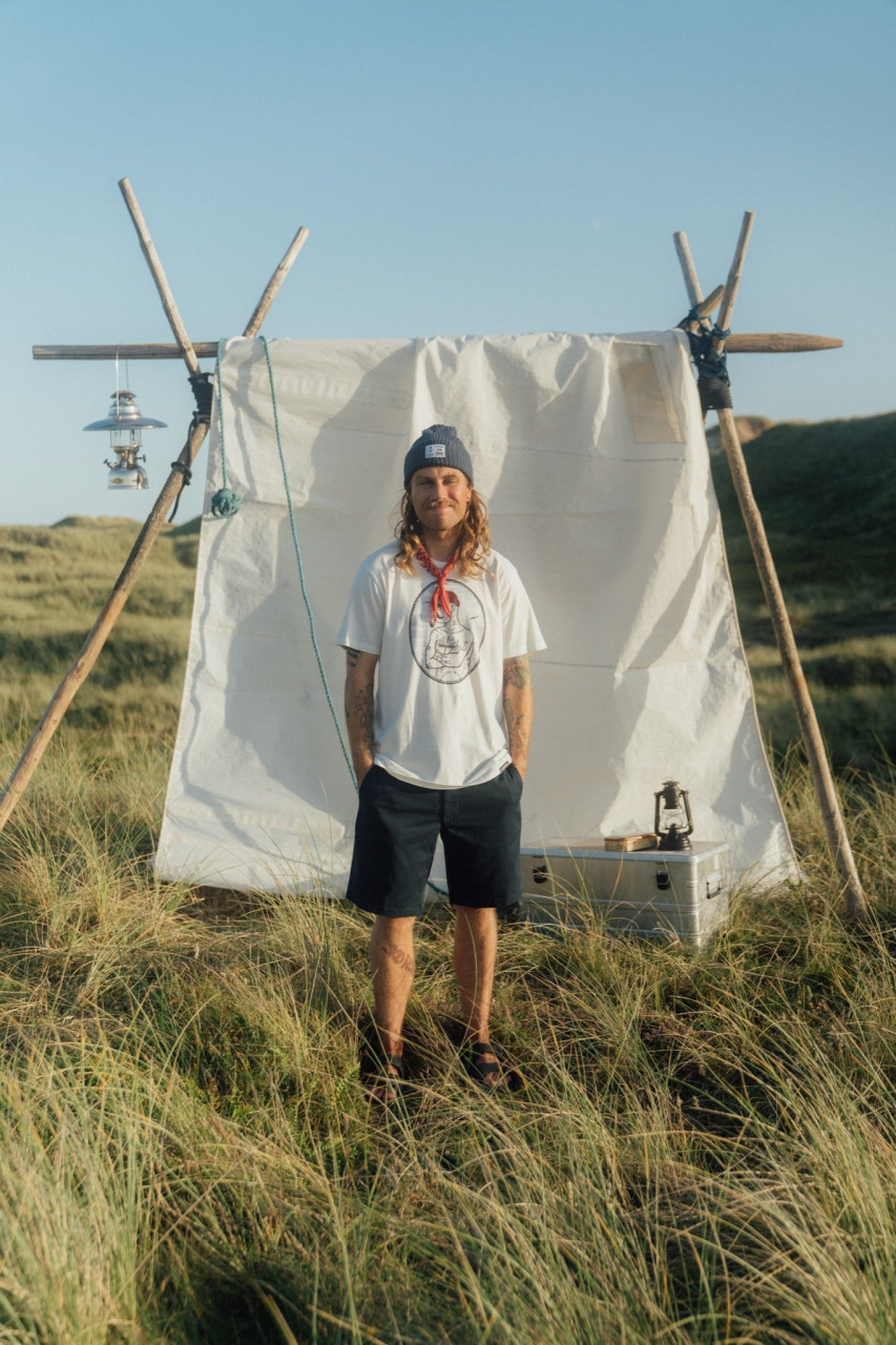 LAKOR T-Shirt Carnage Herren Weiß Seemann Pfeife