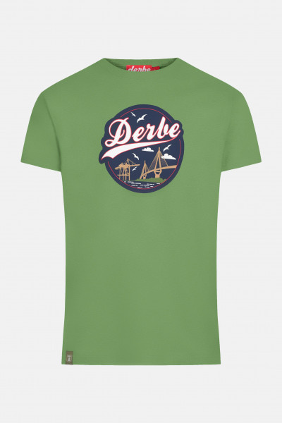 Derbe Hafenbrücke Herren T-Shirt Cactus Grün