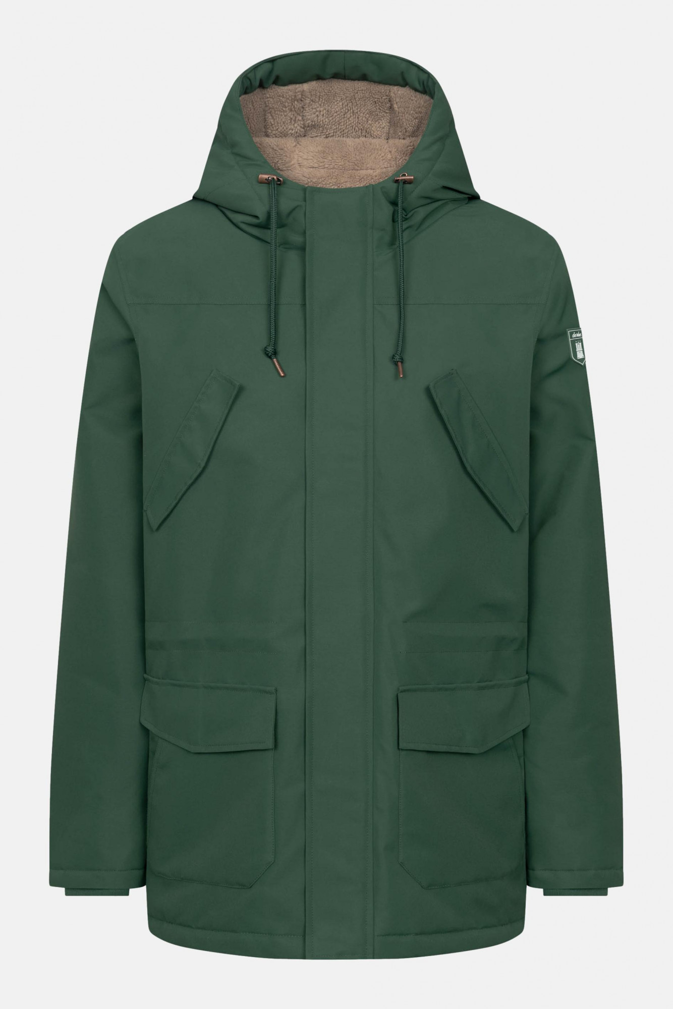 Derbe Winterjacke Festholm Herren Grün Warm Gefüttert