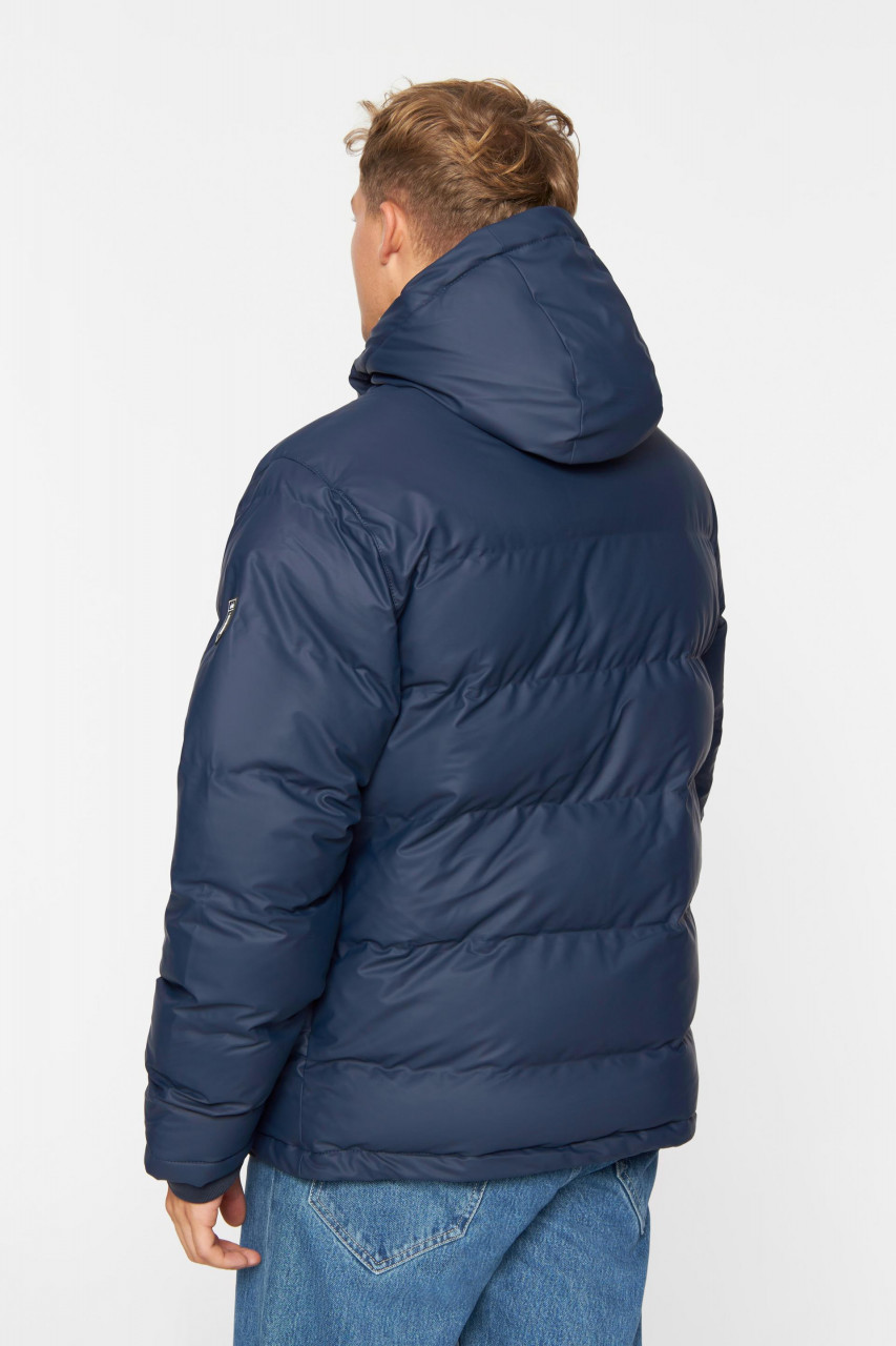 Derbe Interholm Cozy Herren Winterjacke Blau Dress Blue Caramel Puffer Jacket Teddy