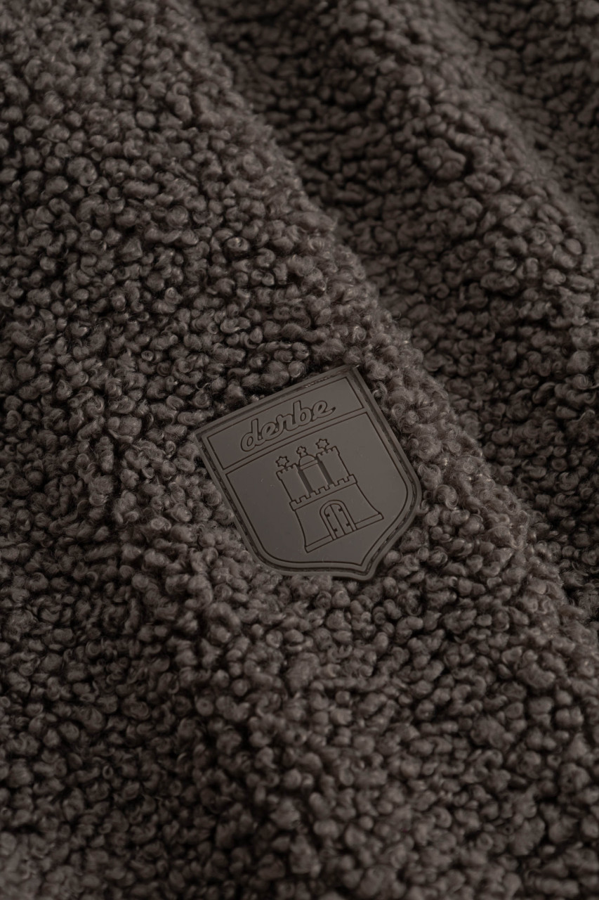 Derbe Damen Fleece Pullover Kuschelby Troyer Braun Teddy