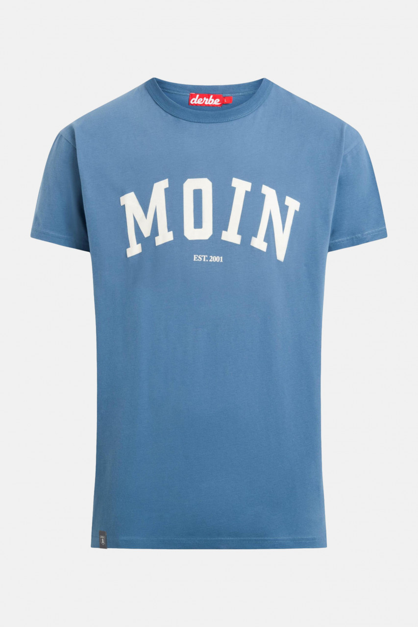 Derbe Moin Herren T-Shirt Bijou Blue Blau