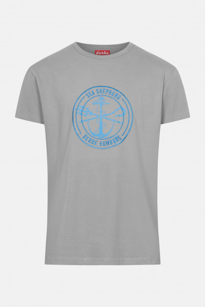 Derbe Barsch Sea Shepherd Gots Organic Herren Shirt Grey Grau Derbe Barsch Sea Shepherd Gots Organic Herren Shirt Grey Grau