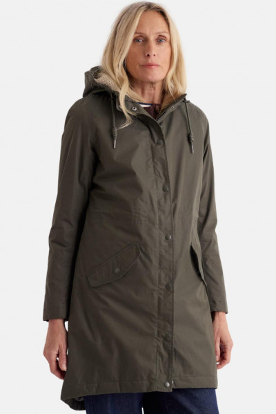 Seasalt Cornwall Regenjacke Plant Hunter Damen Oliv Grün Winterjacke