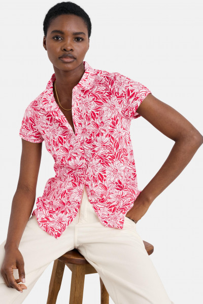 Seasalt Cornwall Rushmaker Bluse Rot Pink Blumen