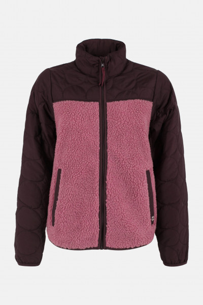 Danefae Danehazel Übergangsjacke Rose Bordeaux Rot Fleecejacke Stepp