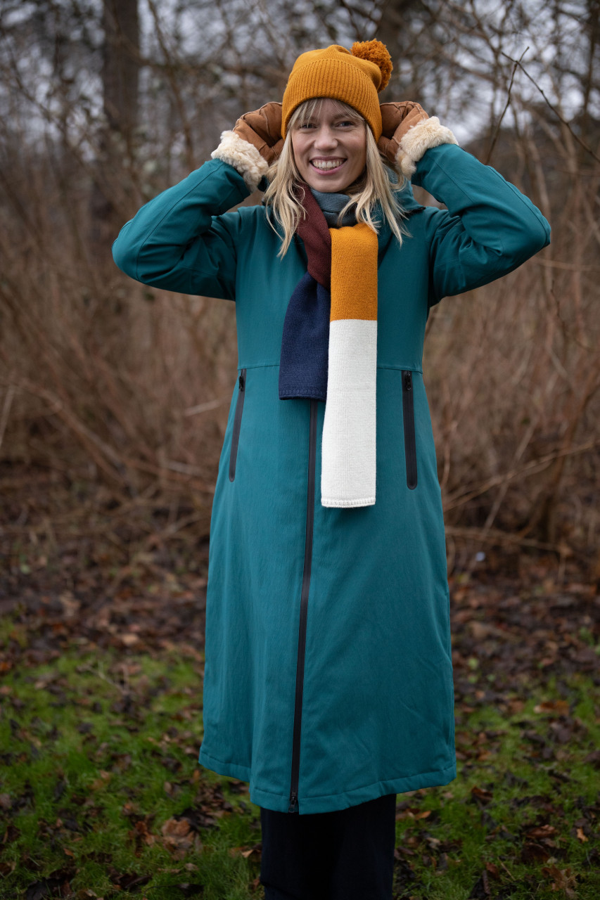 Danefae Wintermantel Danesandur Damen Petrol