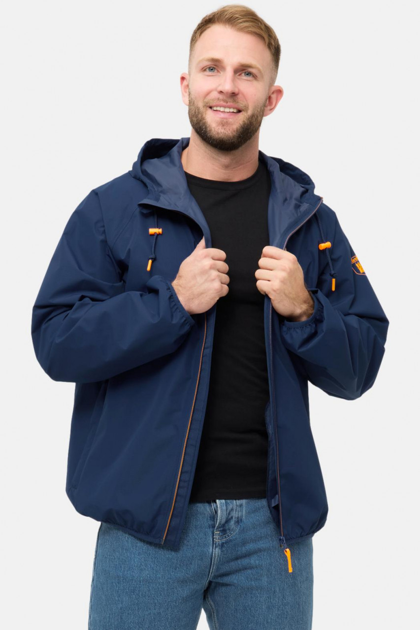 Derbe Übergangsjacke Packby Herren Blau Wasserdicht