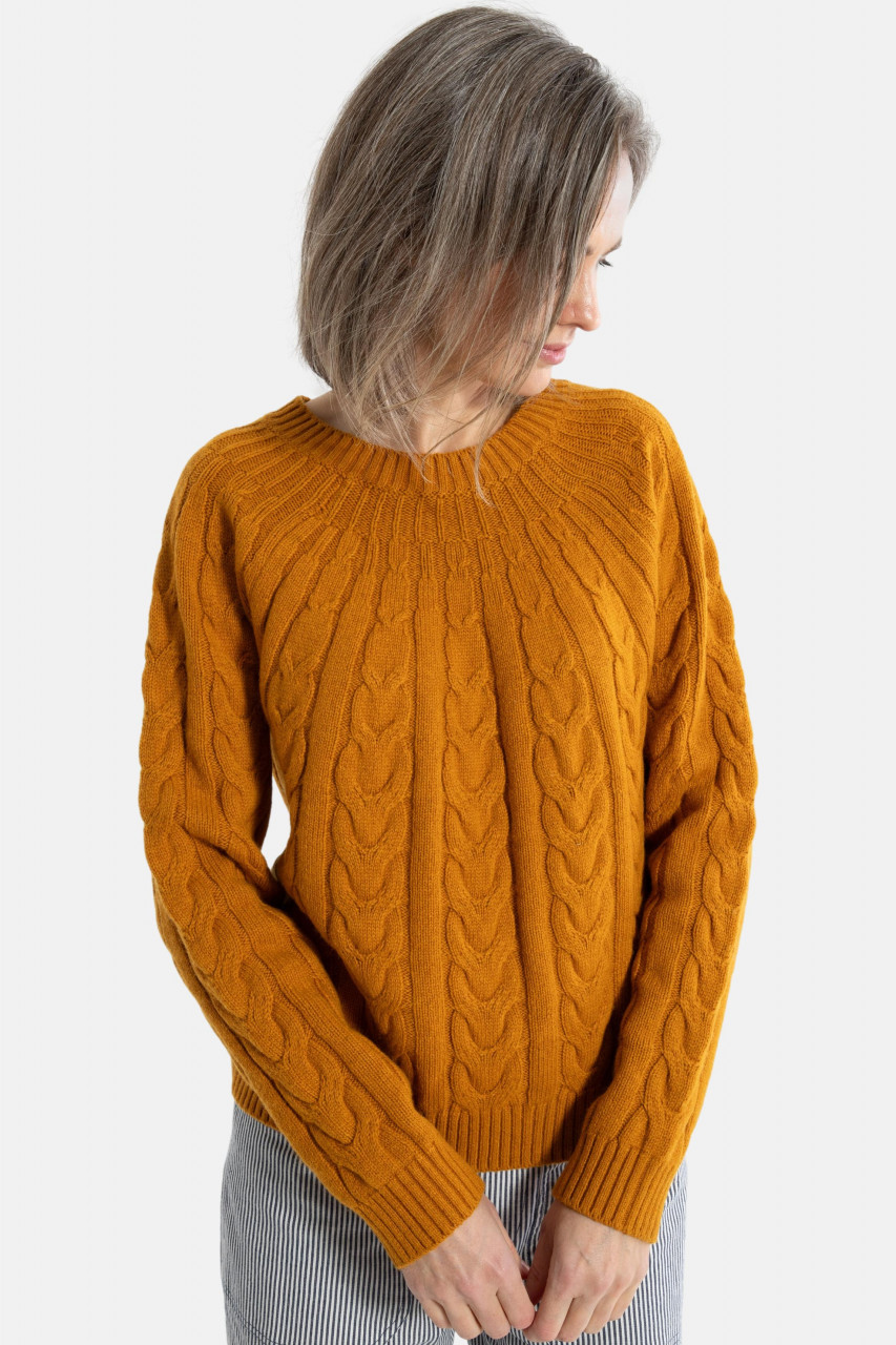 Danefae Strickpullover Danecables Damen Gelb