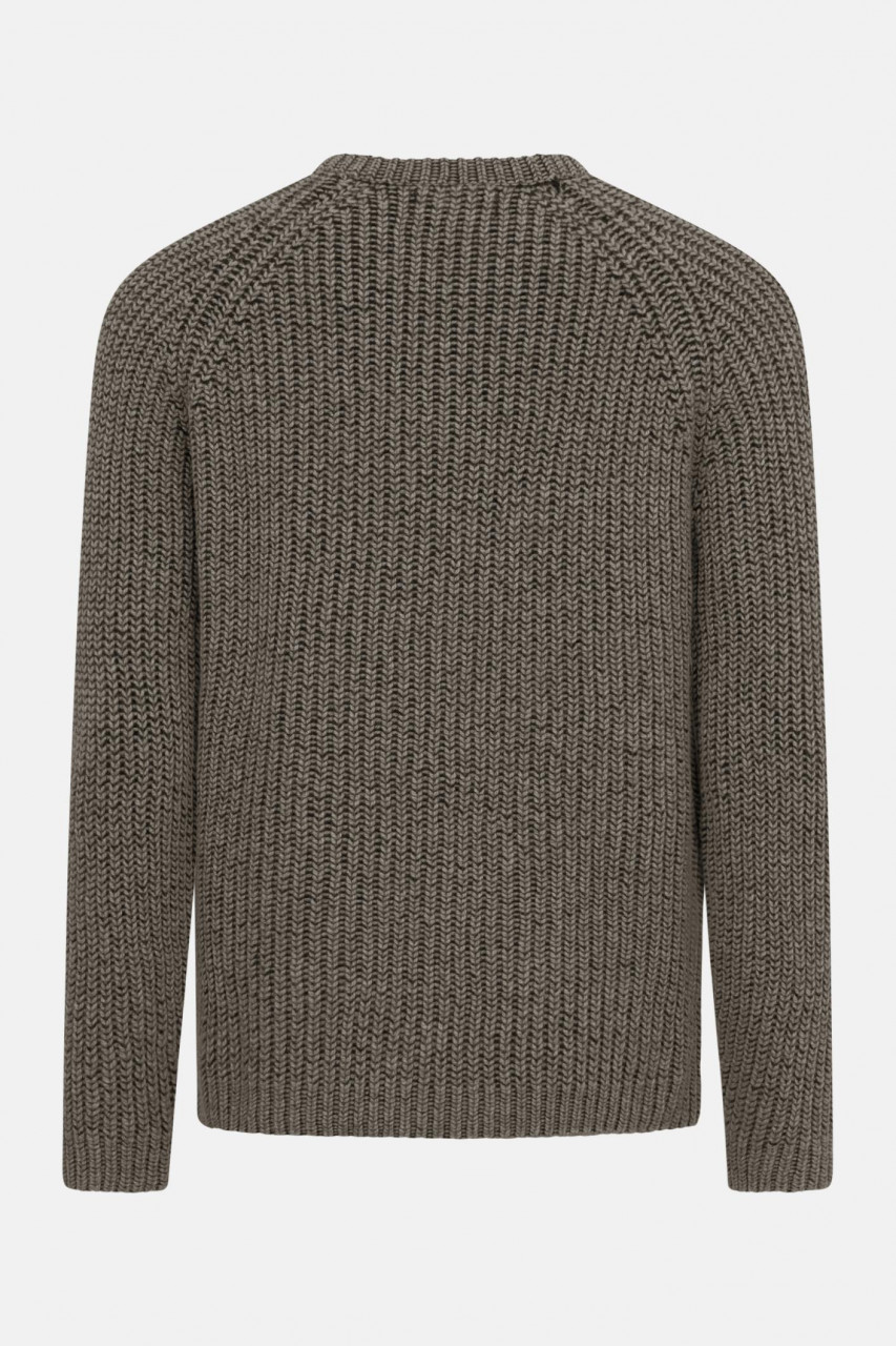 Fisherman out of Ireland Herren Pullover Braun Grau Schwarz Rippstrick
