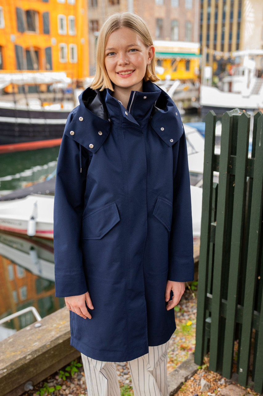 Danefae Regenjacke Danewest Wind Damen Navy Blau Parka