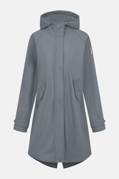 Derbe Regenjacke Friese Traveby Plain Damen Grau
