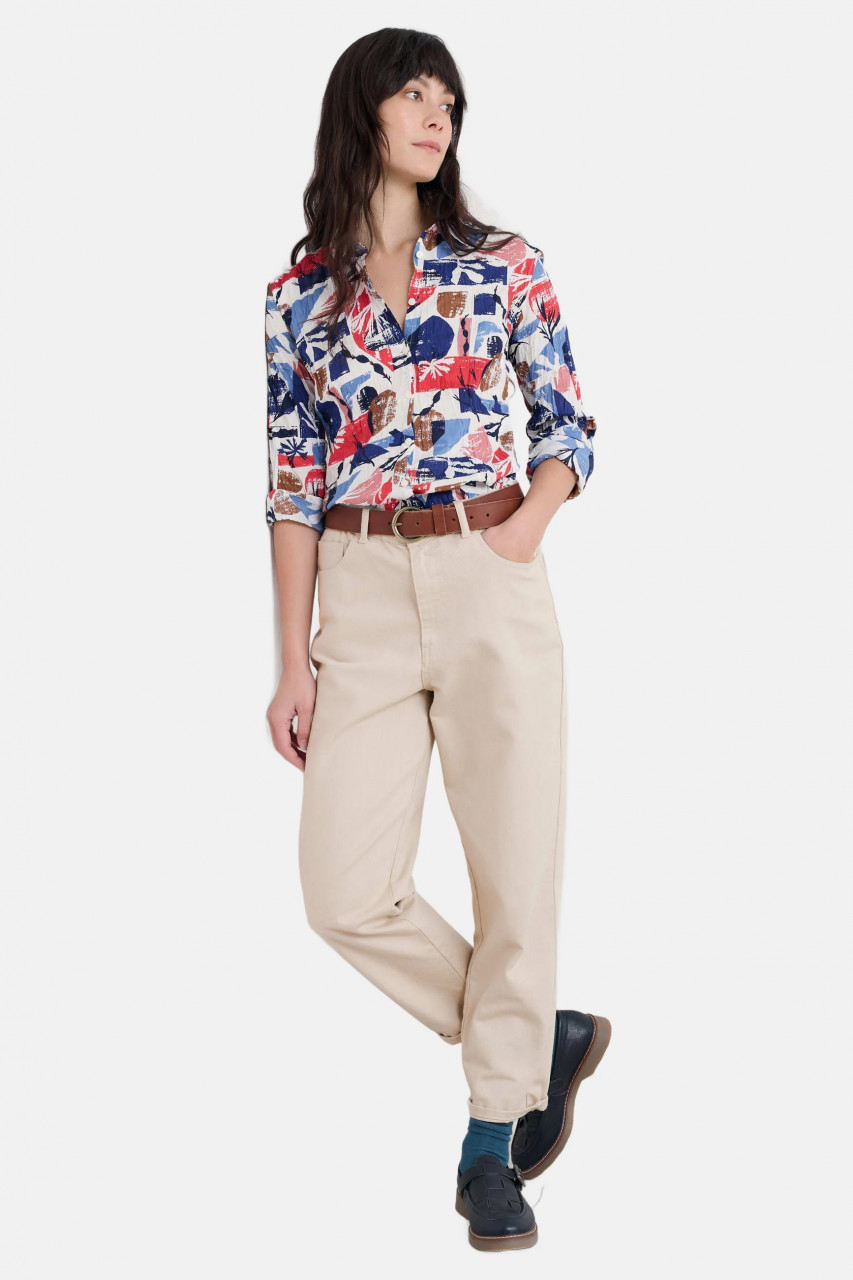 Seasalt Bluse Larissa Damen Blau Rot Marine Maritim