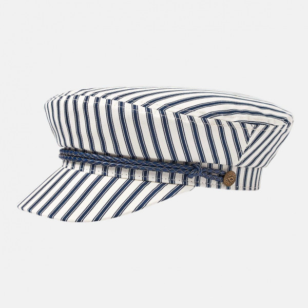 Brixton Ashland Cap Dove Stripe Elbsegler Weiß Blau Gestreift