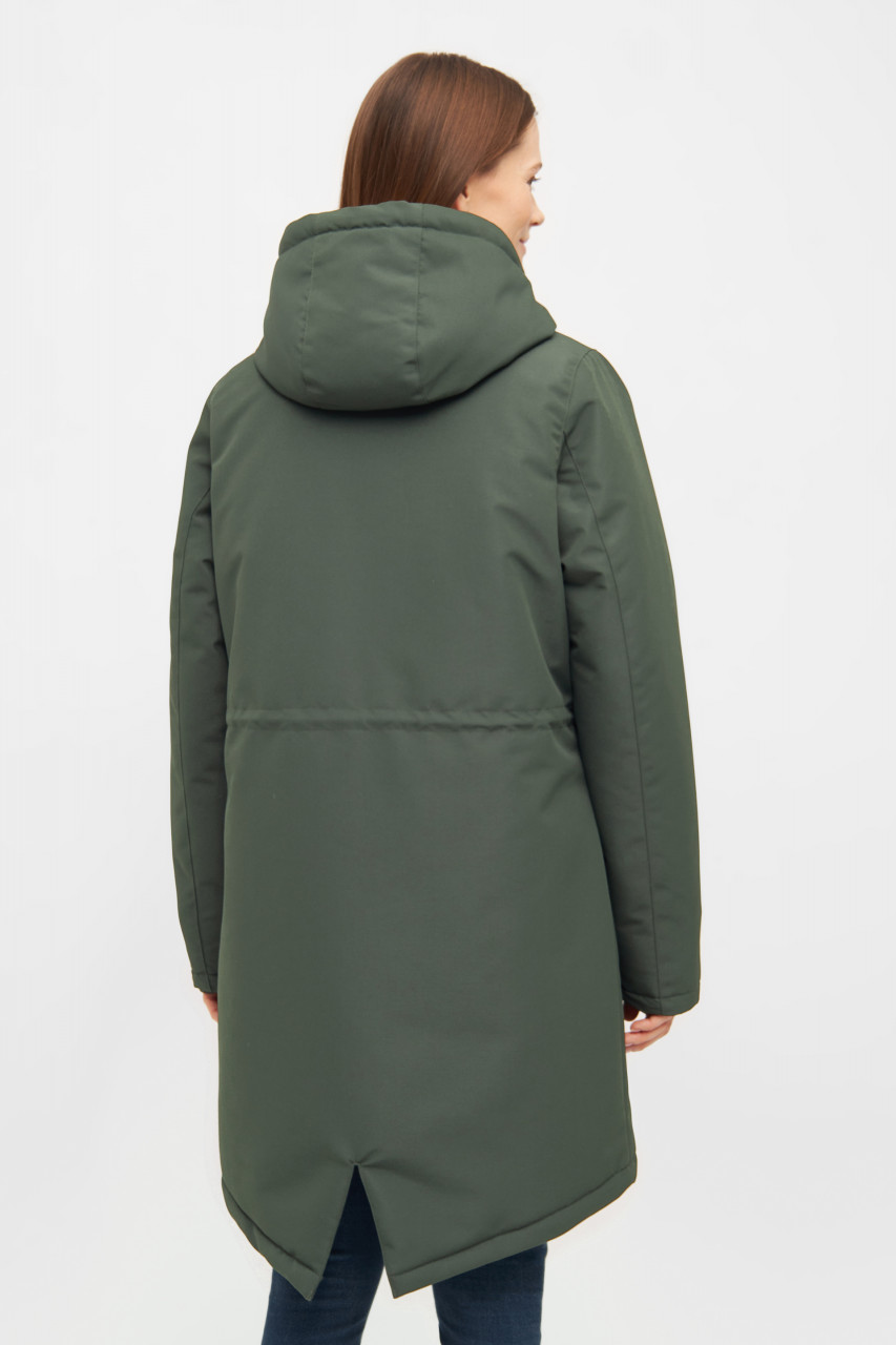 Derbe Winterjacke Friese Festholm Damen Dunkelgrün