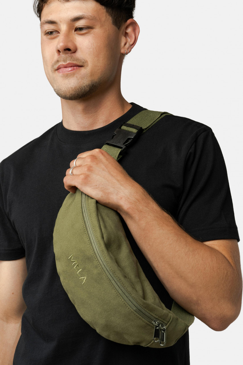 Bauchtasche Oliv Grün Bhavin von MELA - Mann