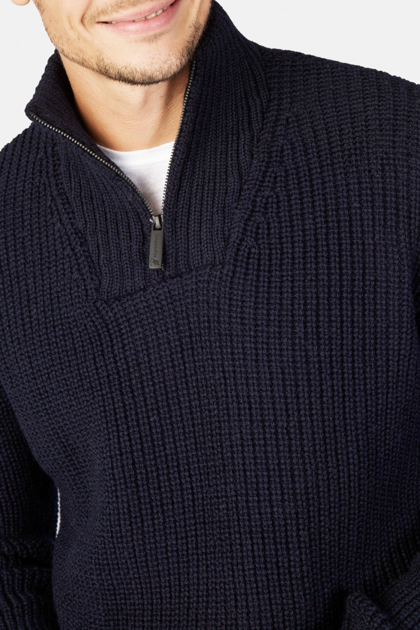 IrelandsEye Troyer Reefer Dunkelblau Herren Pullover Navy Marine