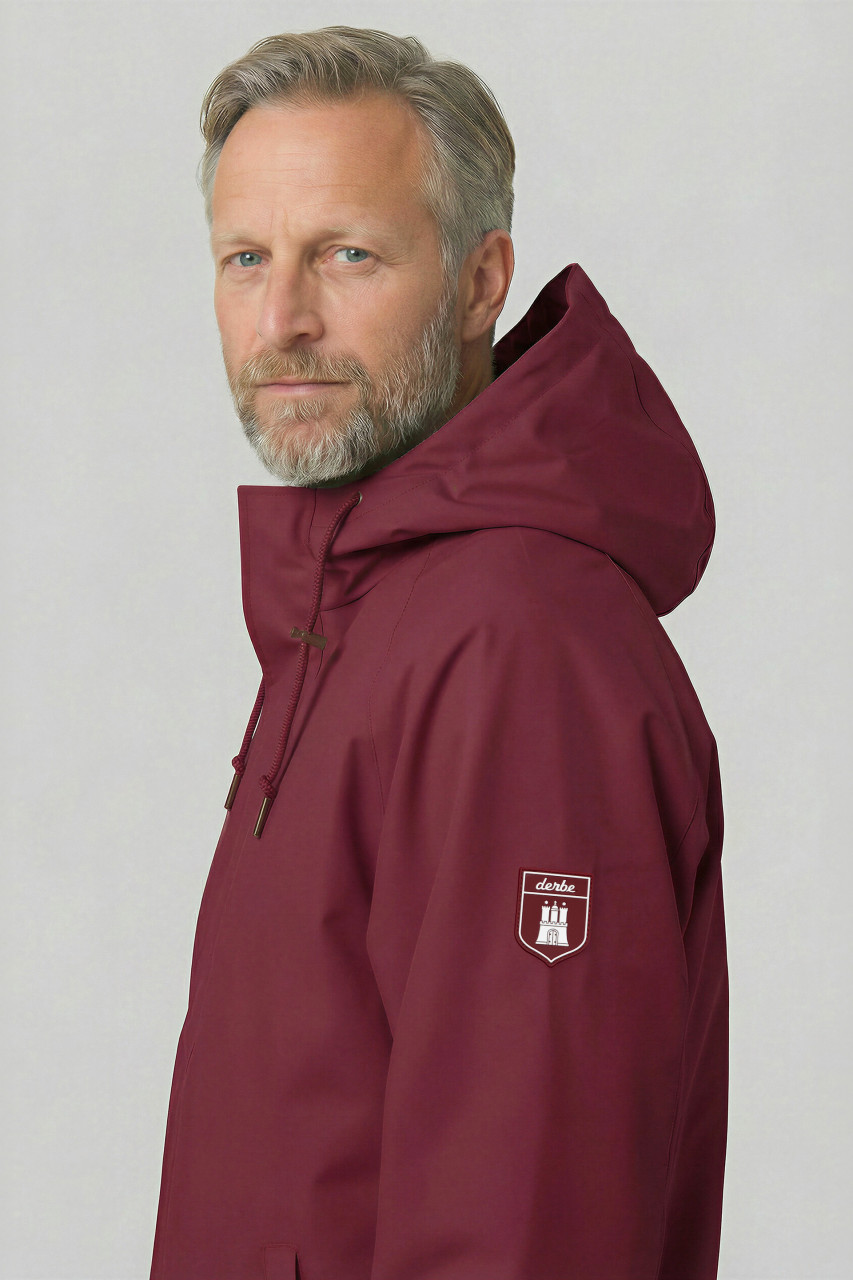 Derbe Winterjacke Festholm Short Herren Rot