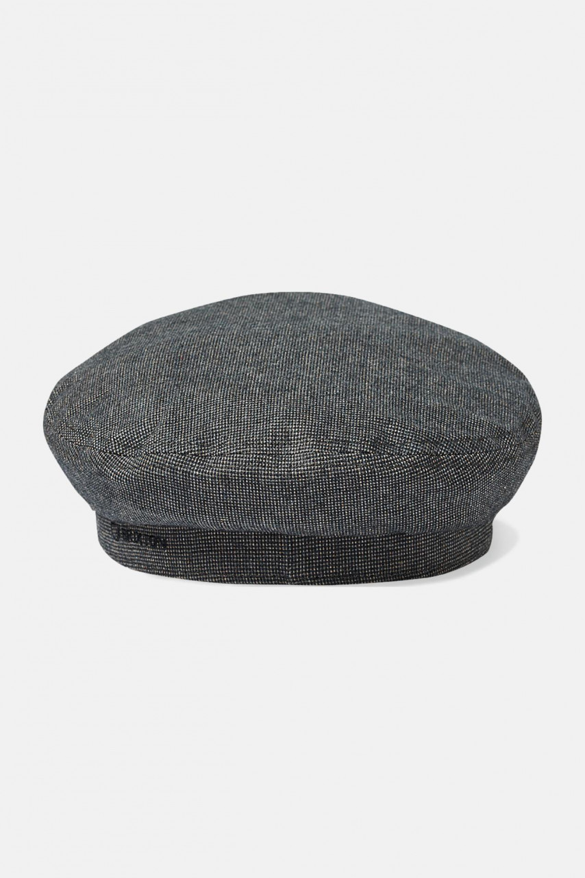 Brixton Fiddler Cap Elbsegler Grau Schwarz Tweed | Hanseheld.de