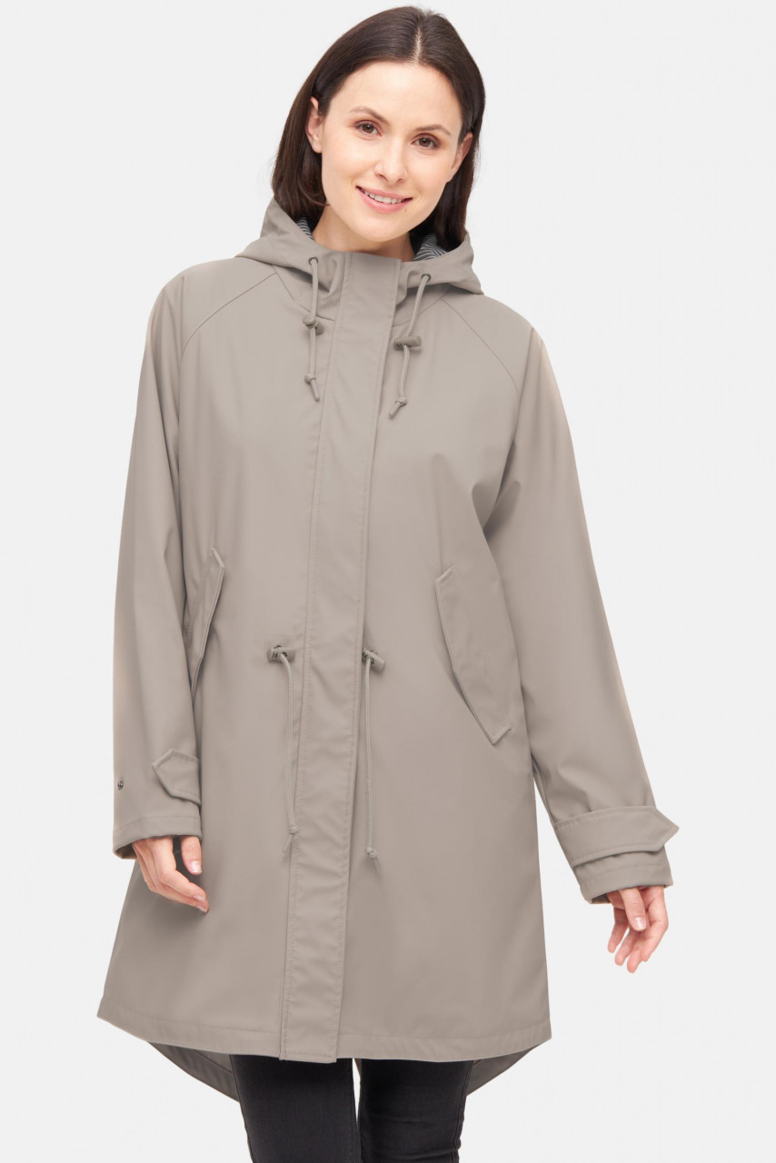 Derbe Regenjacke Friese Traveby Fisher Damen Cobblestone Beige